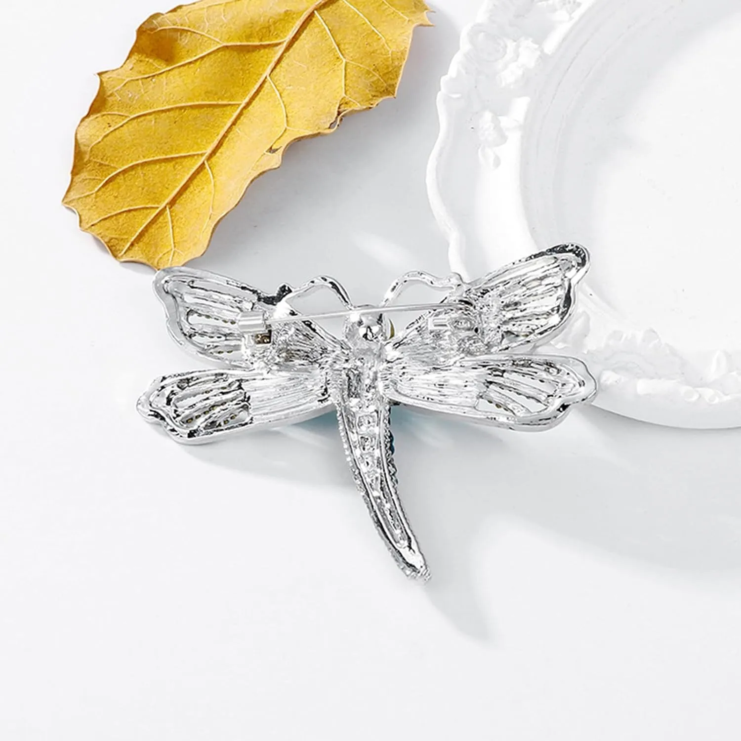 Dragonfly Brooch Rhinestone/Enamel Dragonfly Brooches Lapel Pin for Women Elegant Outfits Dragonfly Jewelry Gifts