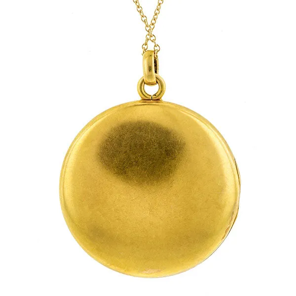 Edwardian Star Set Diamond Locket