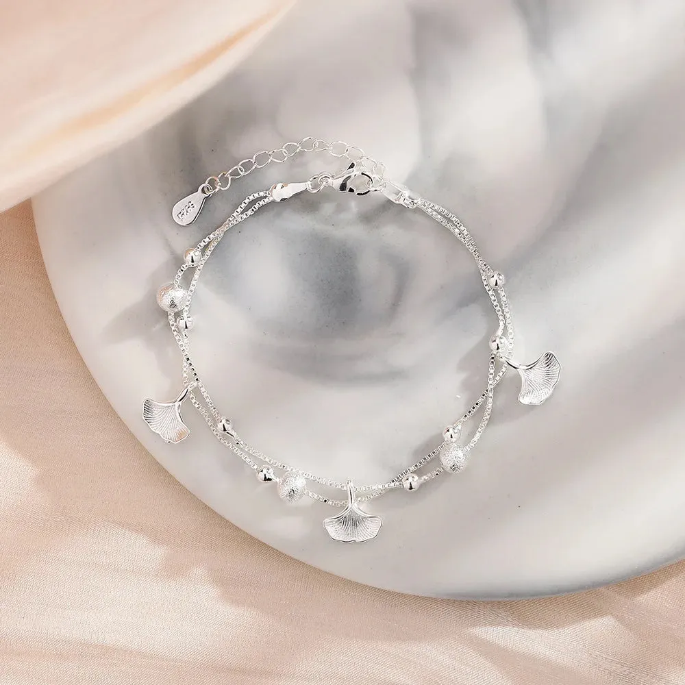 Elegant Silver Butterfly Bracelet, Nature-Inspired Jewelry for Wome