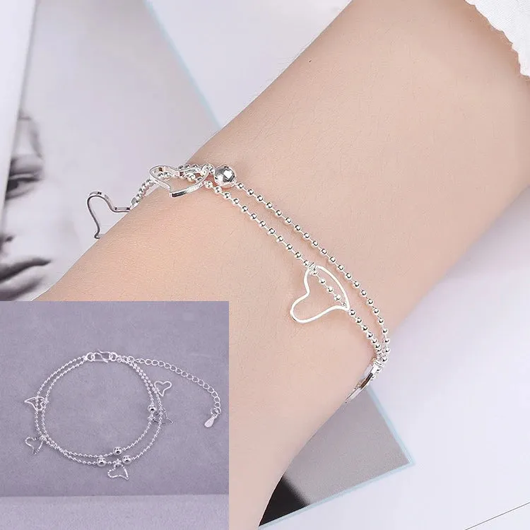Elegant Silver Butterfly Bracelet, Nature-Inspired Jewelry for Wome