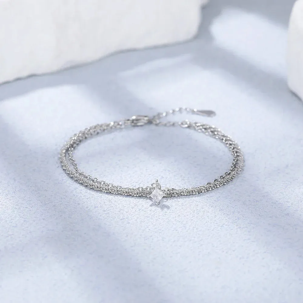 Elegant Silver Butterfly Bracelet, Nature-Inspired Jewelry for Wome