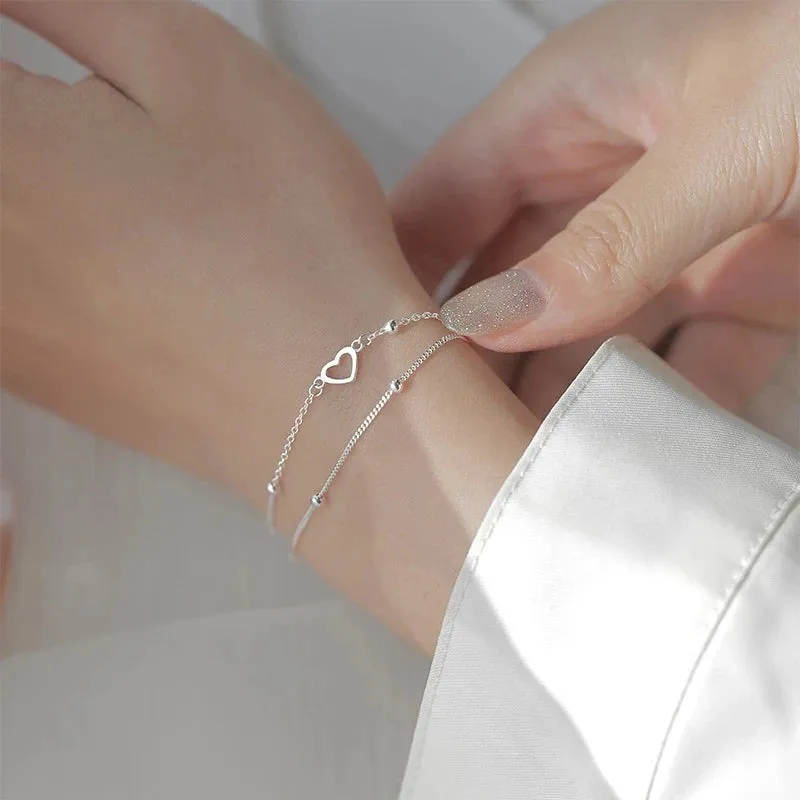Elegant Silver Butterfly Bracelet, Nature-Inspired Jewelry for Wome