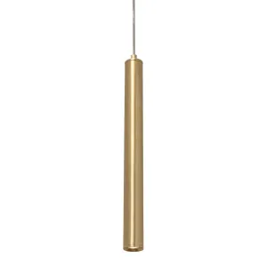 Eli 16 in. LED Pendant Light Satin Brass Finish