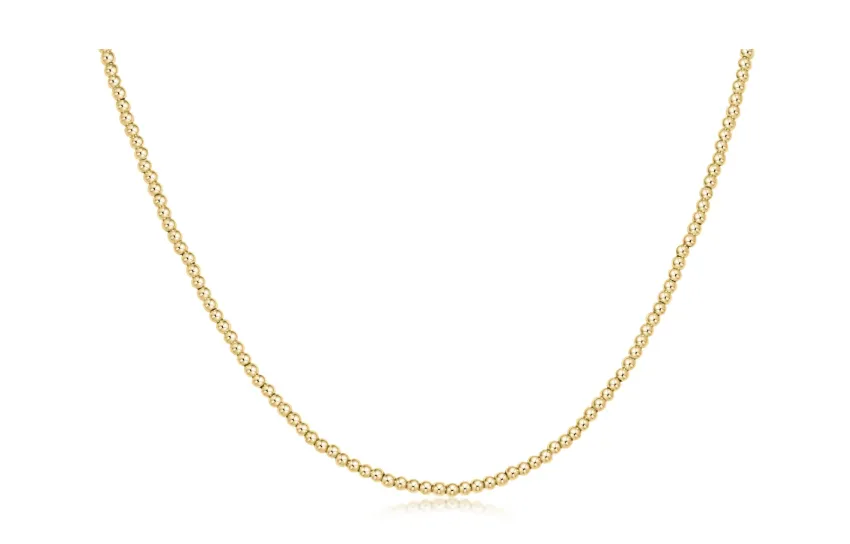 ENEWTON 17" choker classic gold 2.5mm bead**