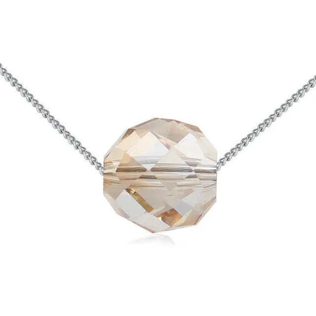 Fashion Round Crystal Beads Necklace for Women