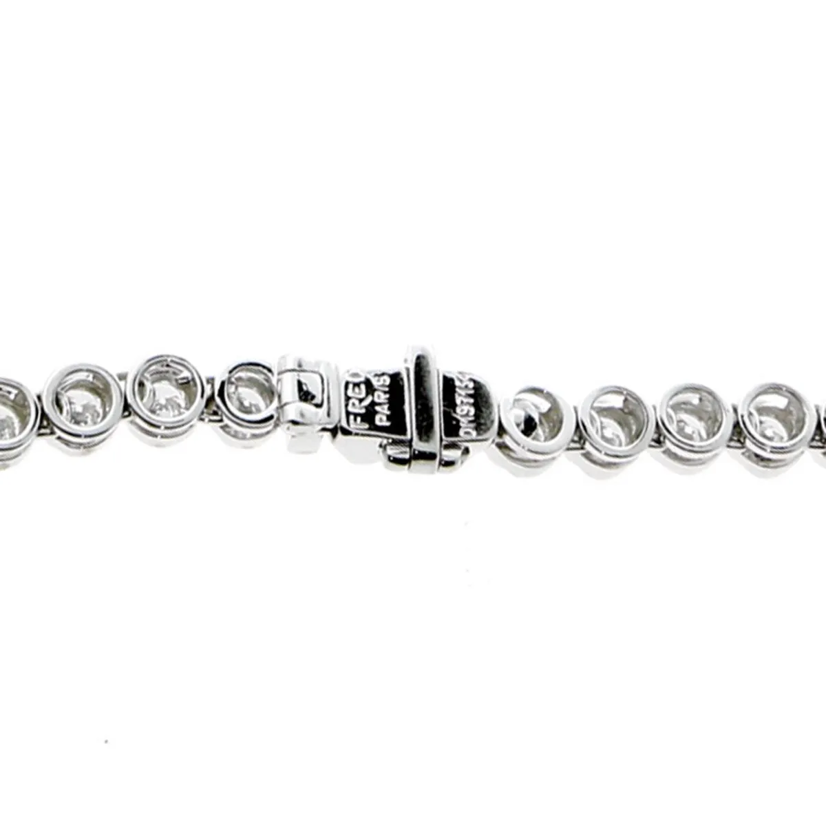 Fred of Paris Diamond Tennis Necklace in 18k White Gold