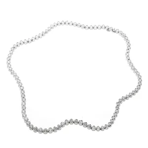 Fred of Paris Diamond Tennis Necklace in 18k White Gold