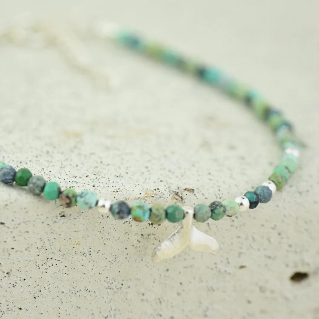 Gemstone Whale Tail Bracelets