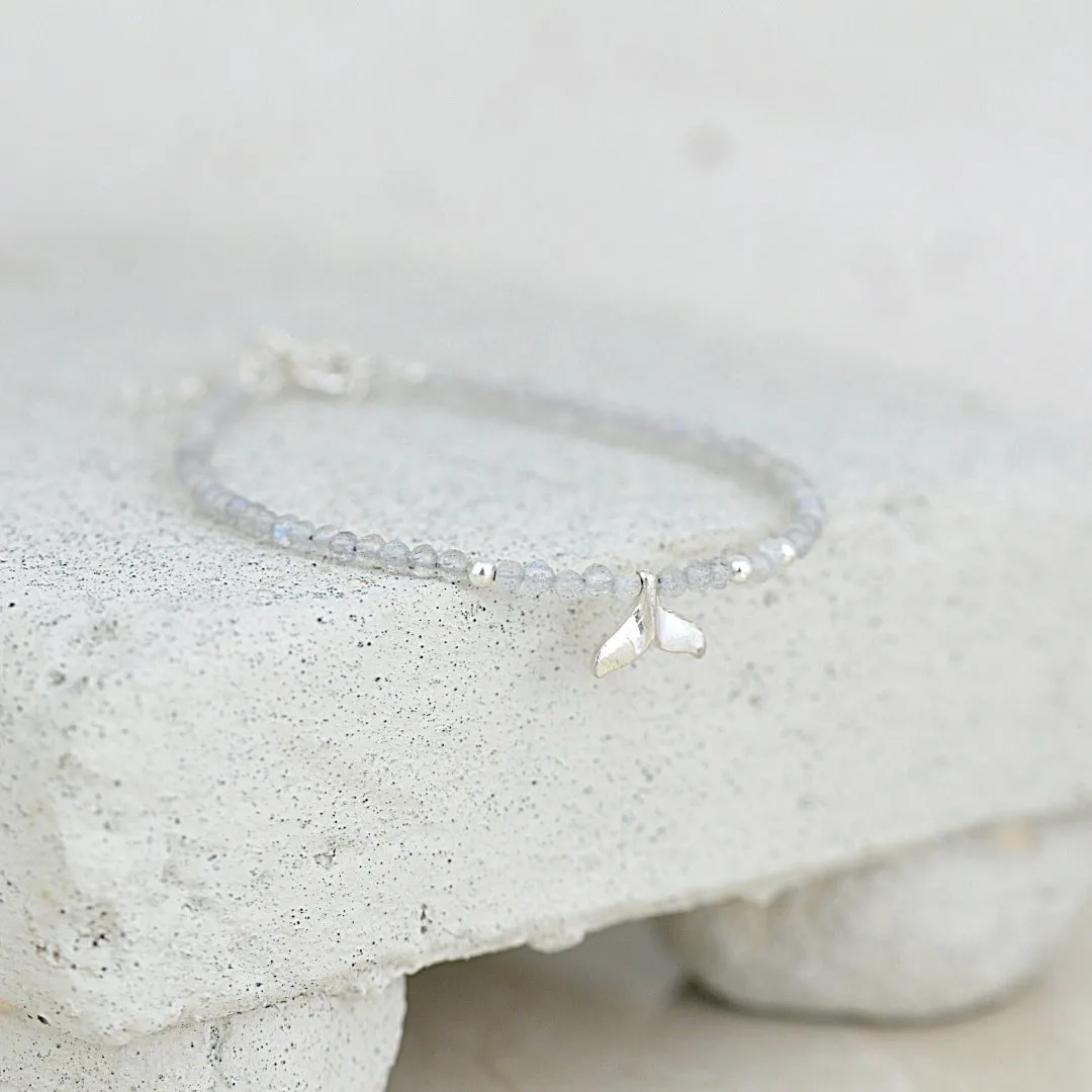 Gemstone Whale Tail Bracelets