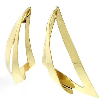 Geometric-shaped Gold Earrings