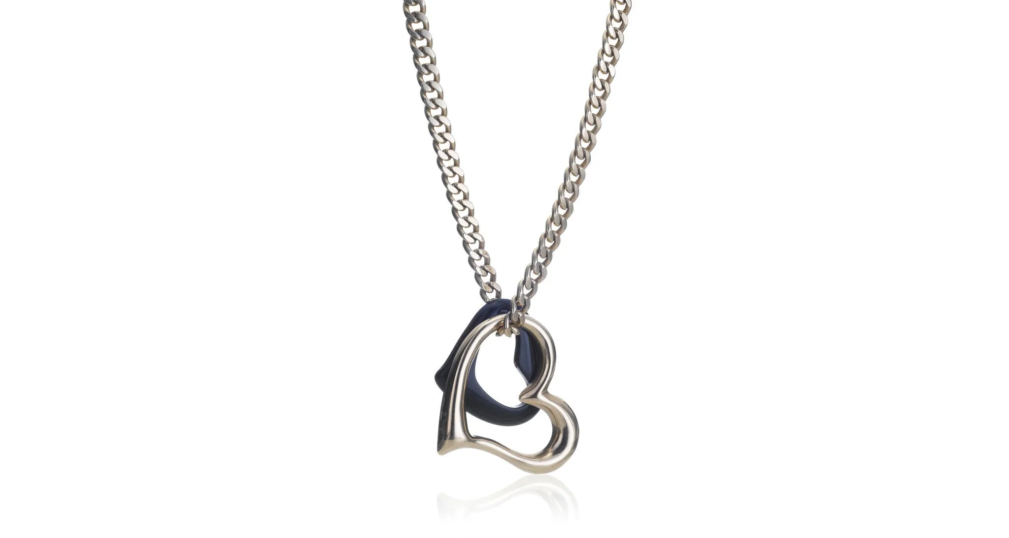Gold Chain Necklace With Heart Pendants