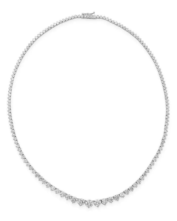 Graduated Diamond Riviera Necklace 12.01ct
