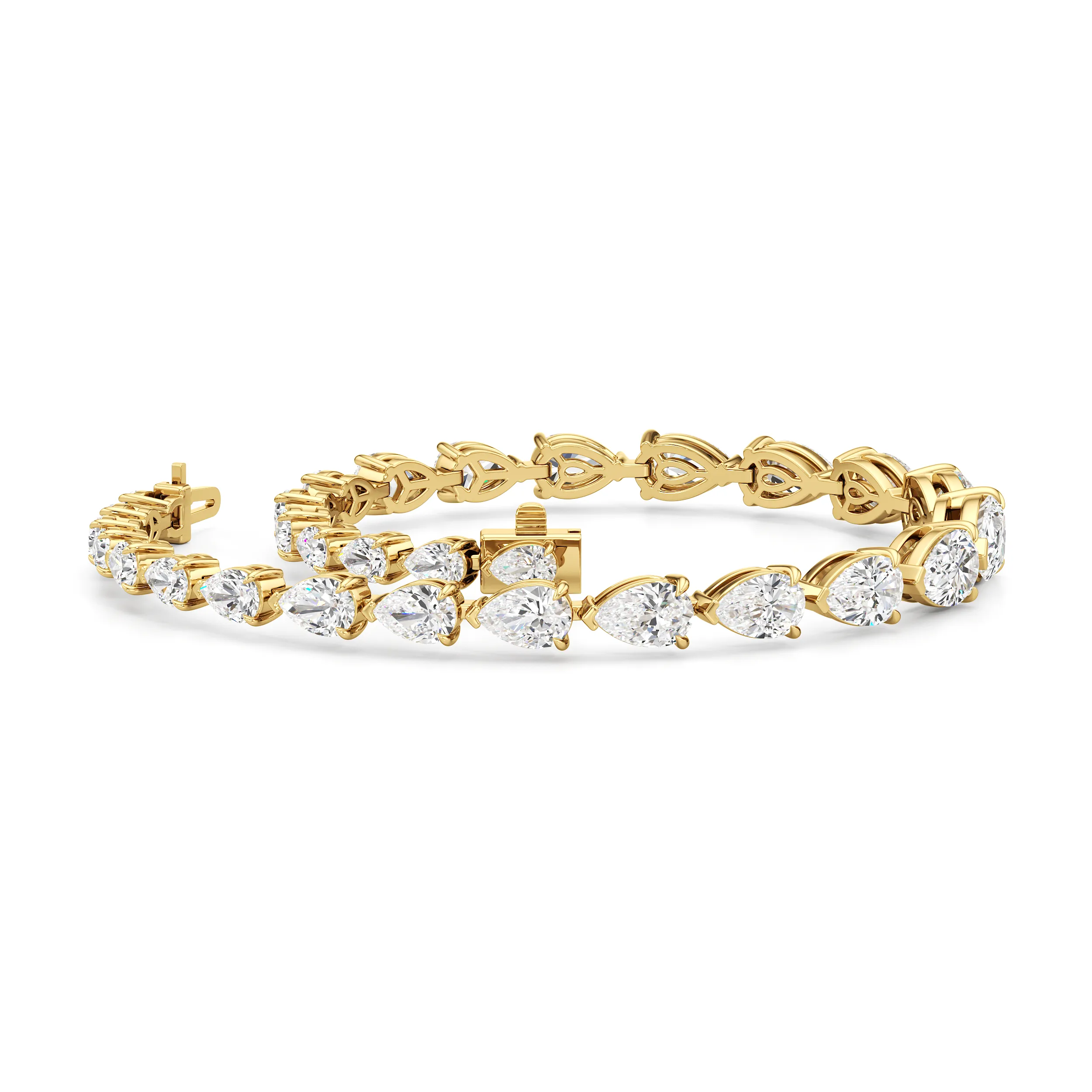 Graduating Pear Tennis Bracelet