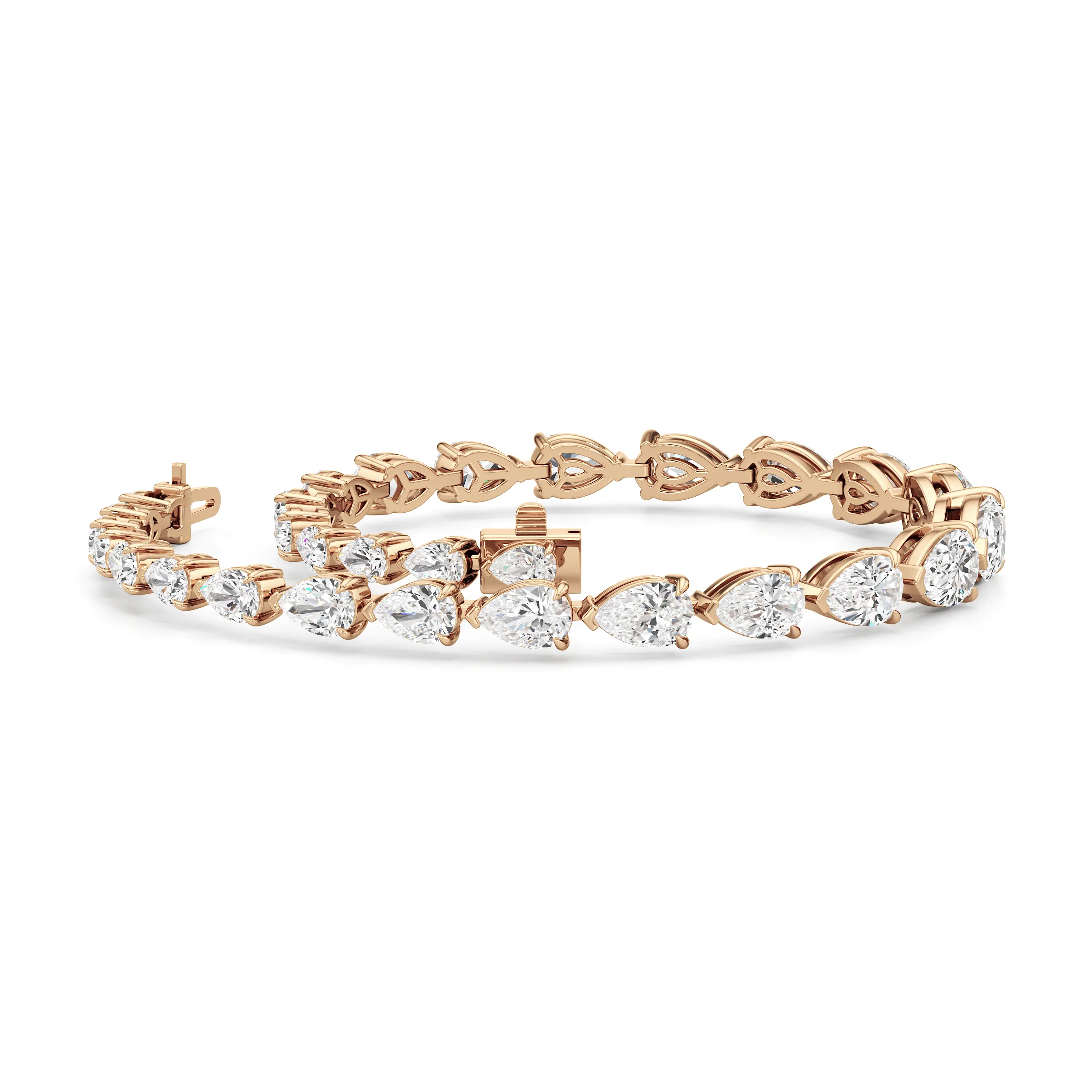 Graduating Pear Tennis Bracelet