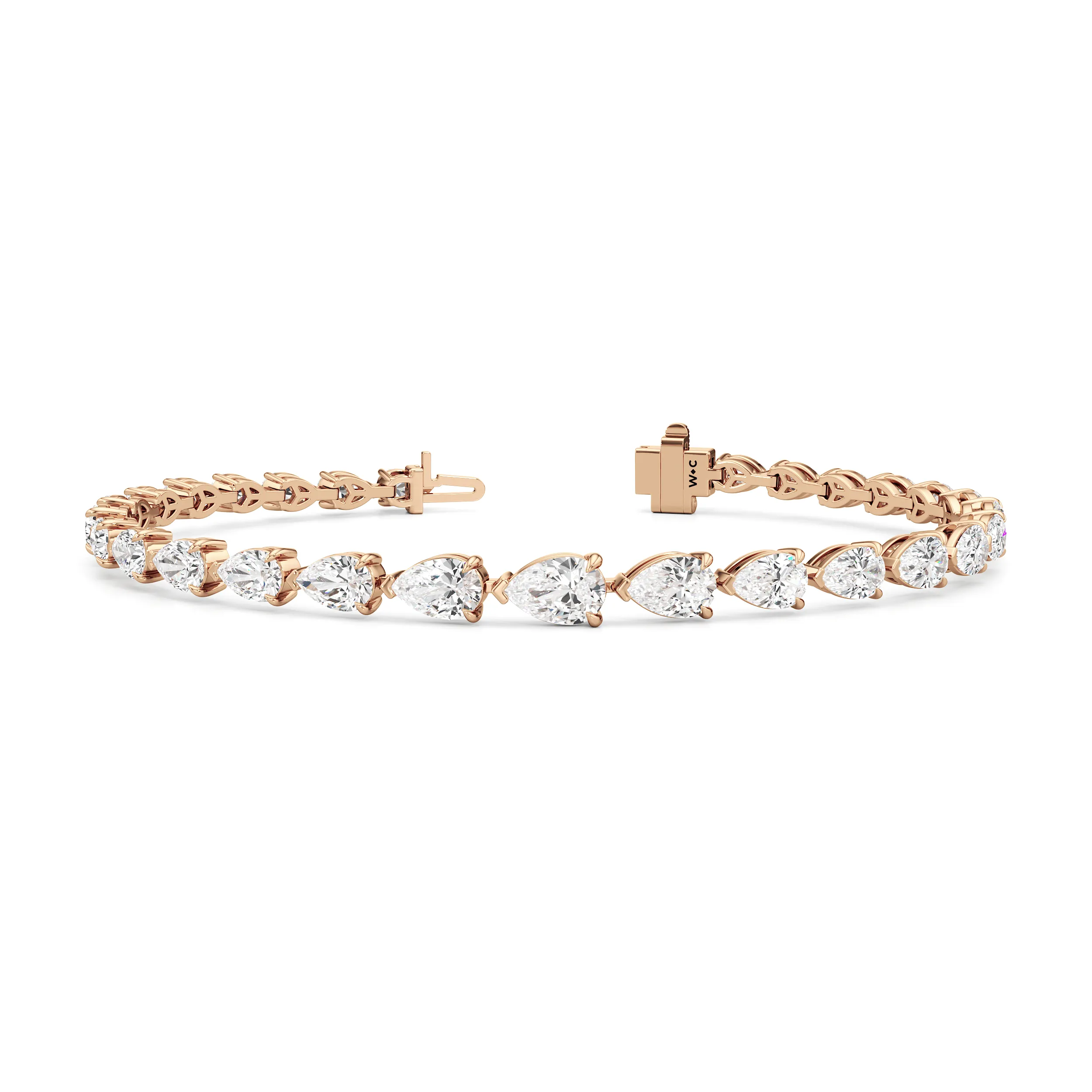 Graduating Pear Tennis Bracelet