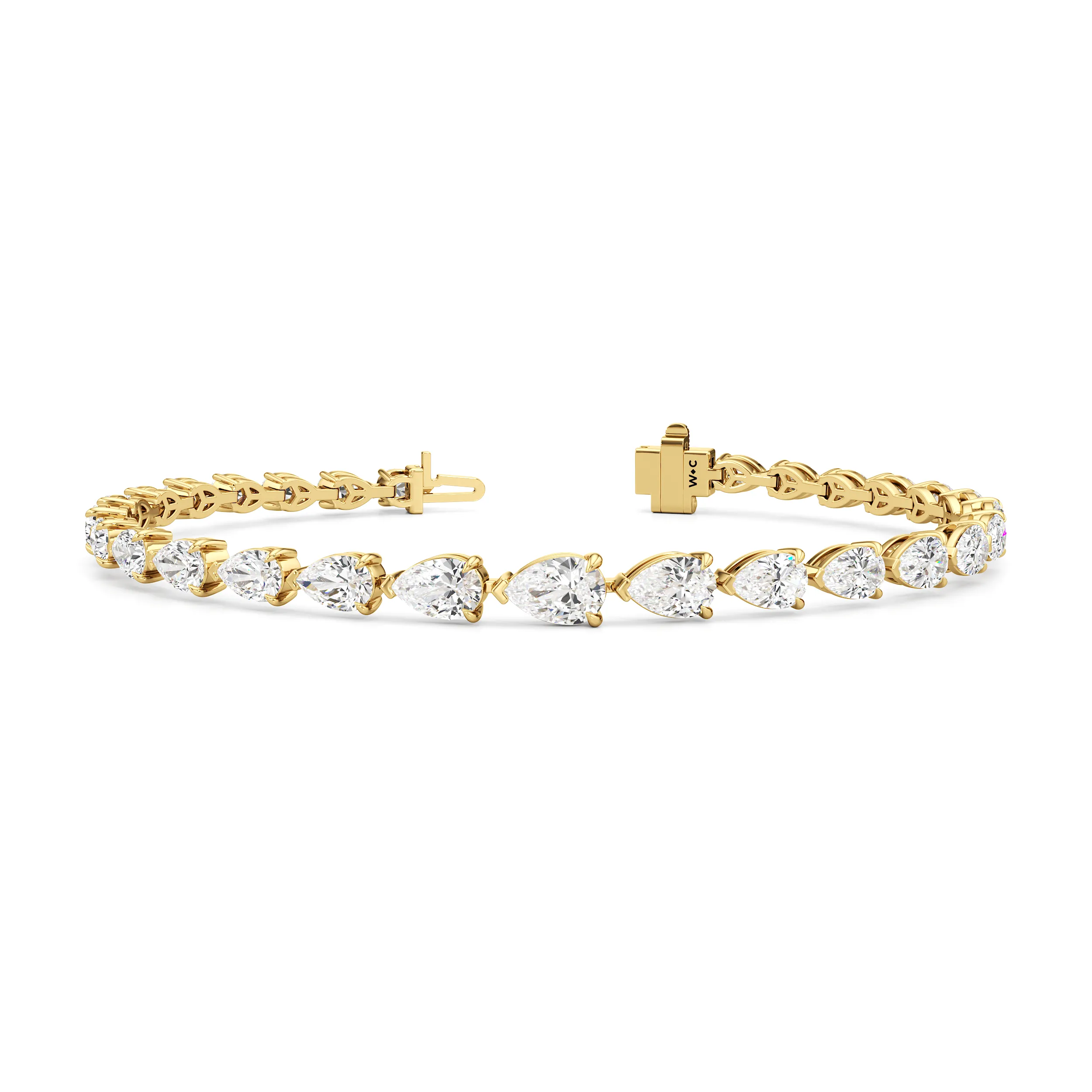Graduating Pear Tennis Bracelet