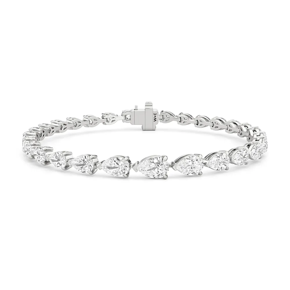 Graduating Pear Tennis Bracelet