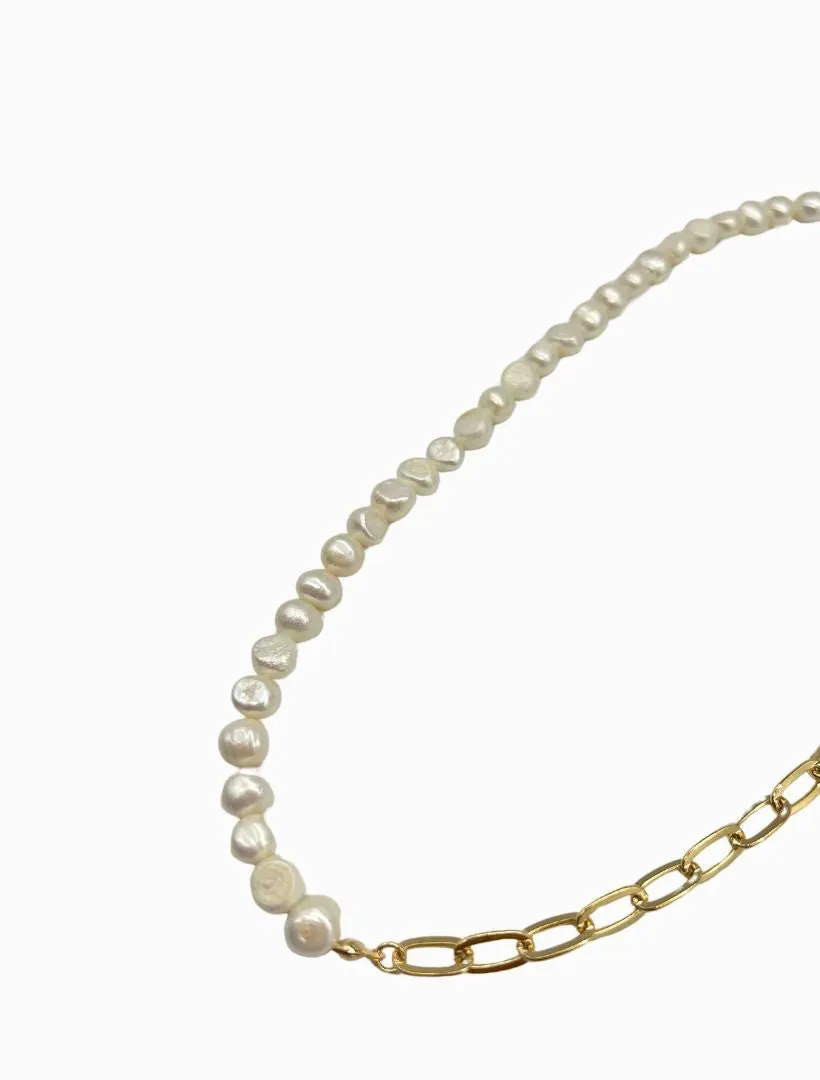 Half Pearl Necklace