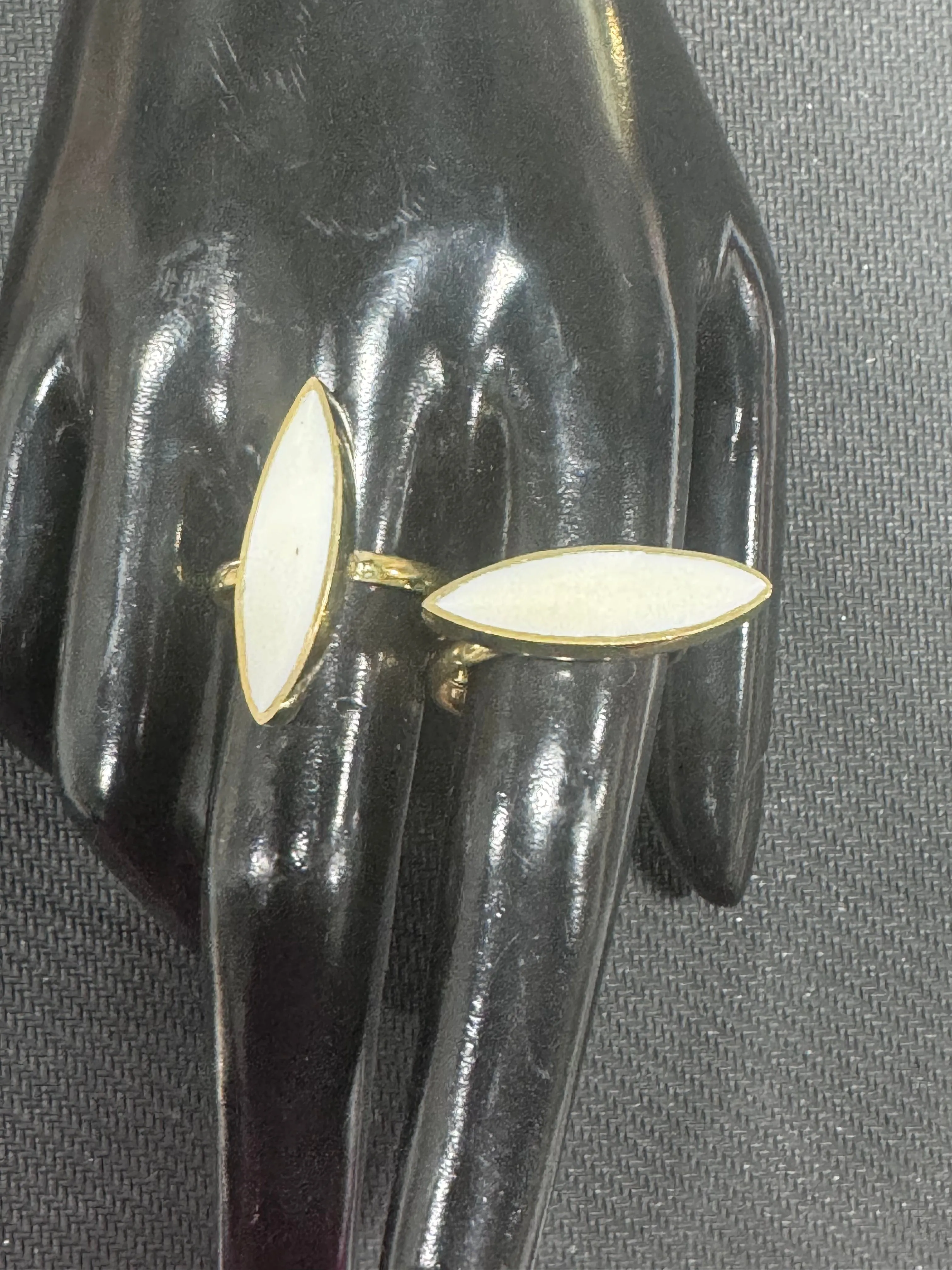 Handcrafted Marquise Onyx Rings