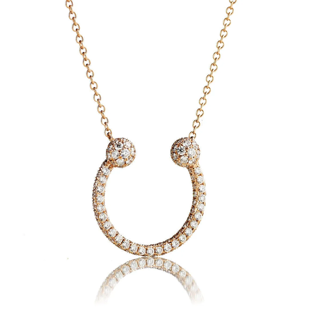 Harmony 18K Gold, Rosegold or Whitegold Necklace w. Diamonds