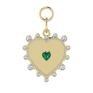 Heart   Diamond Halo Pendant