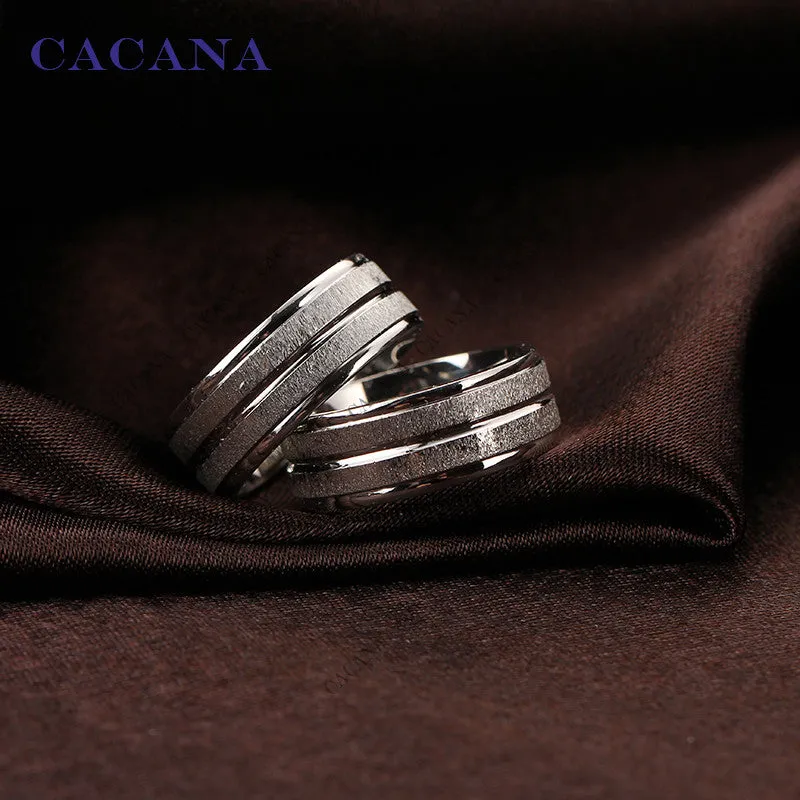 His & Hers Stainless Steel Wedding Bands