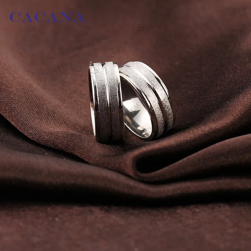 His & Hers Stainless Steel Wedding Bands
