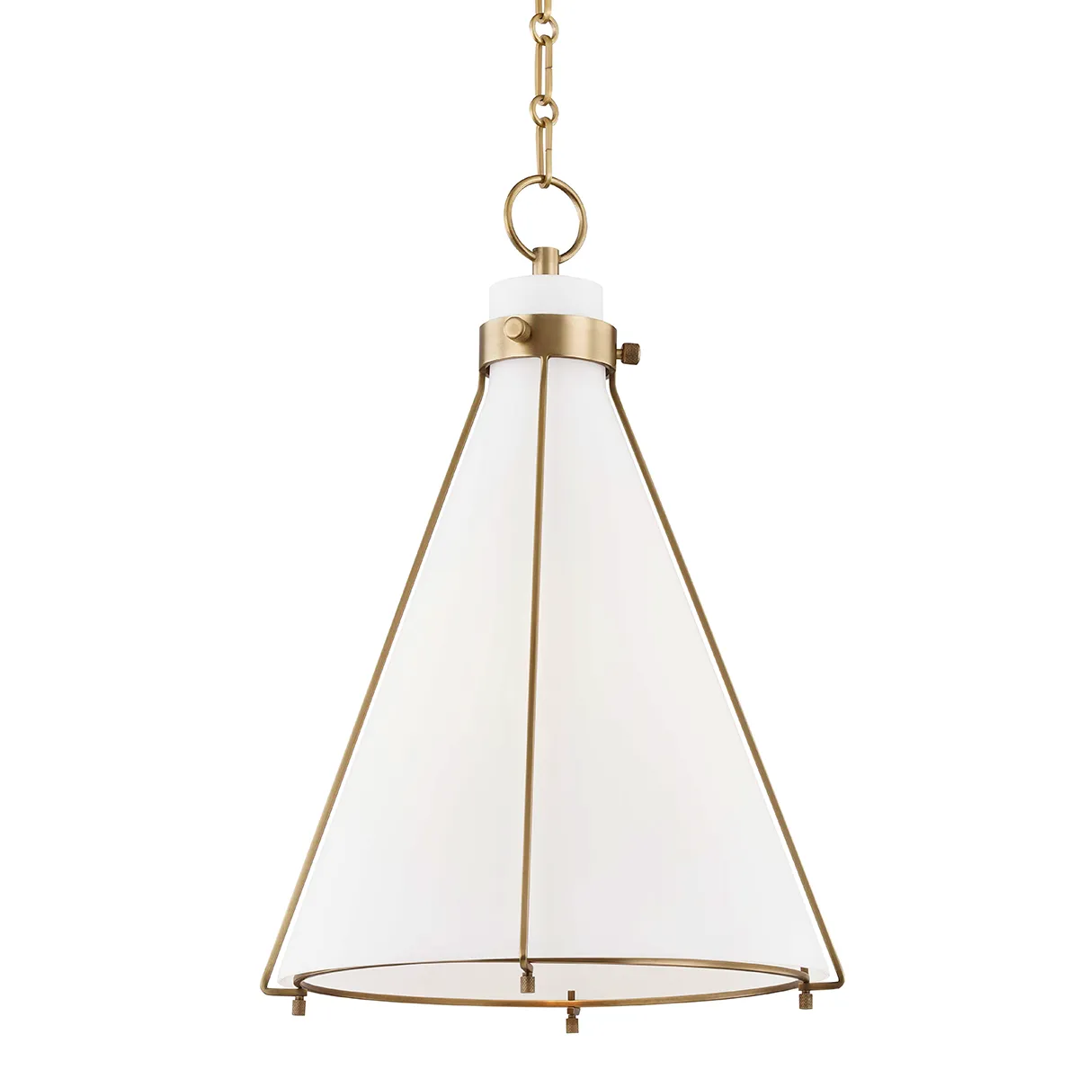 Hudson Valley Lighting Eldridge Large Pendant Light with Yellow Gold Finish Metal