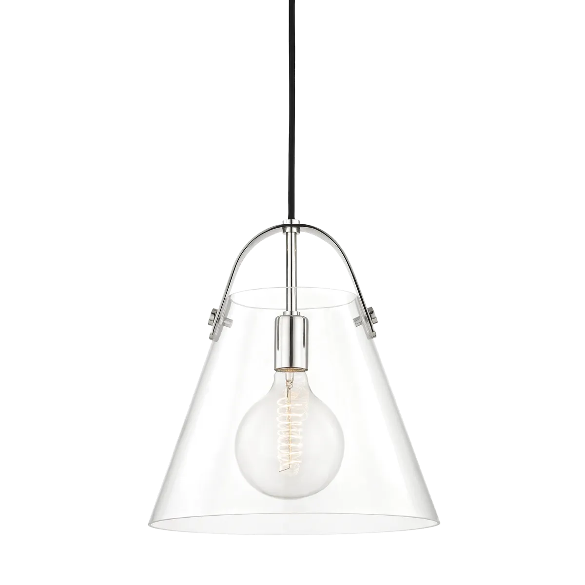 Hudson Valley Lighting Karin Large Pendant Light with Polished Steel