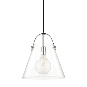 Hudson Valley Lighting Karin Large Pendant Light with Polished Steel