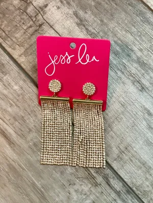 Jess Lea gold chandelier earrings