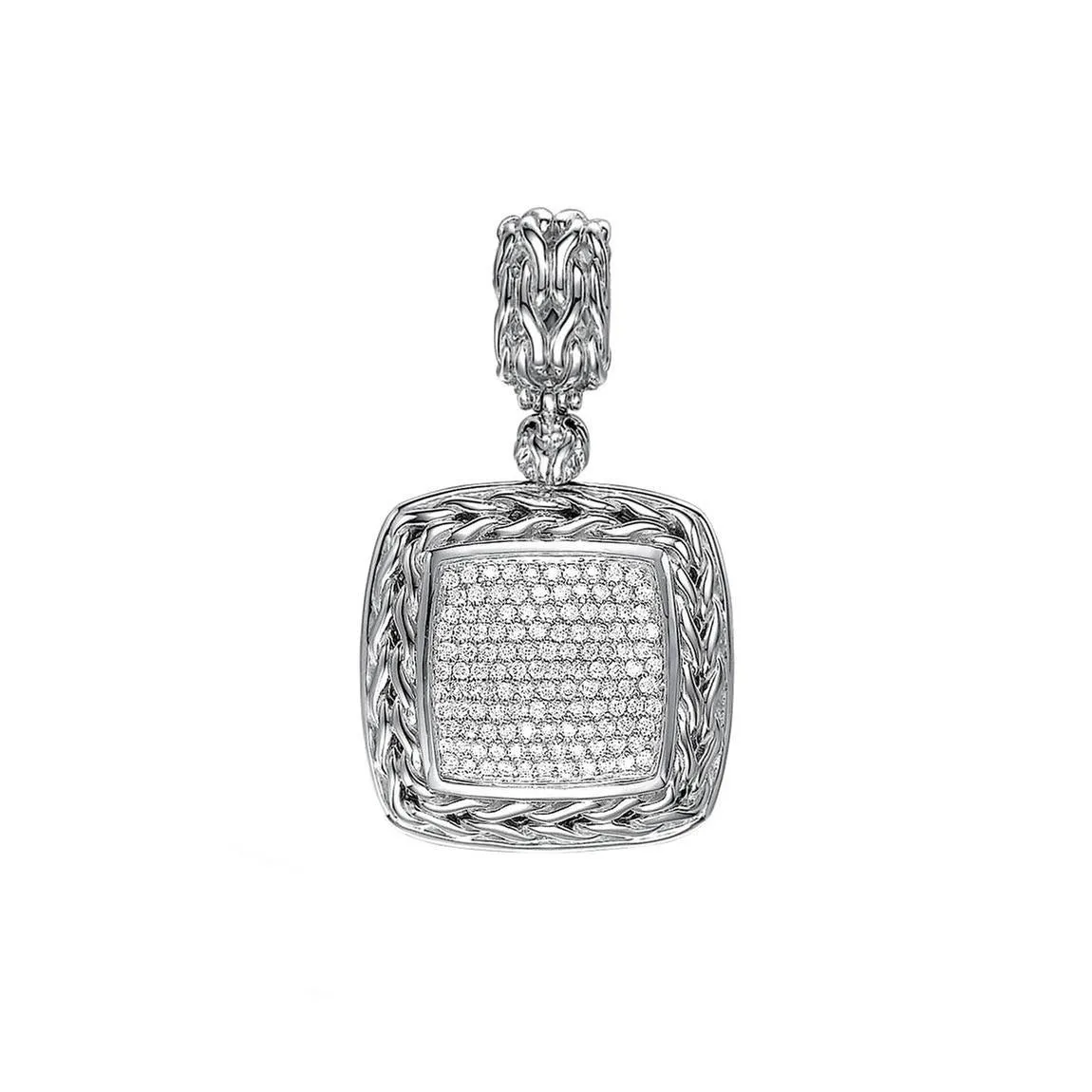 John Hardy Classic Chain Diamond Enhancer 3/4ctw