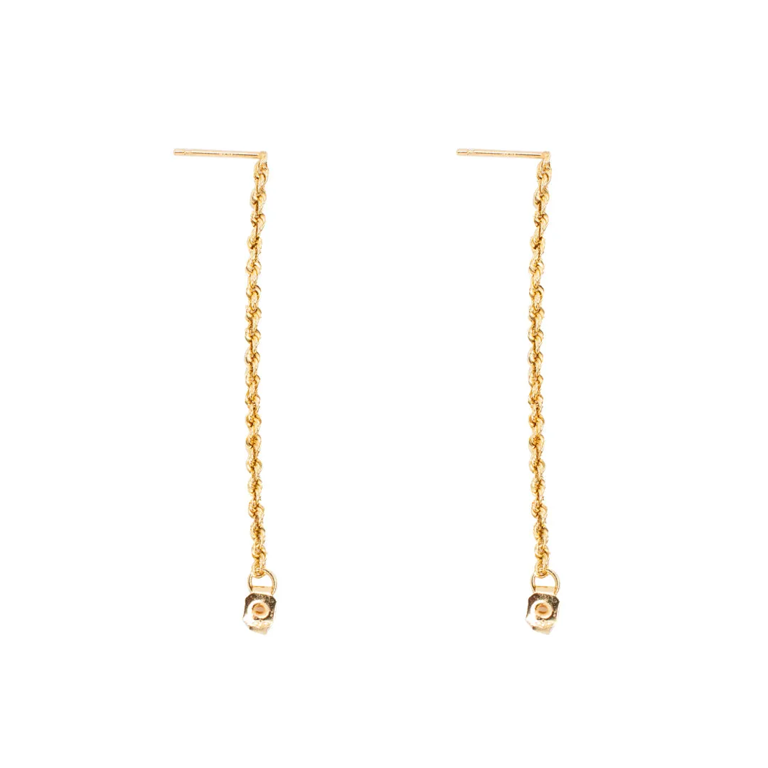 Ladies 14K Yellow Gold Earrings