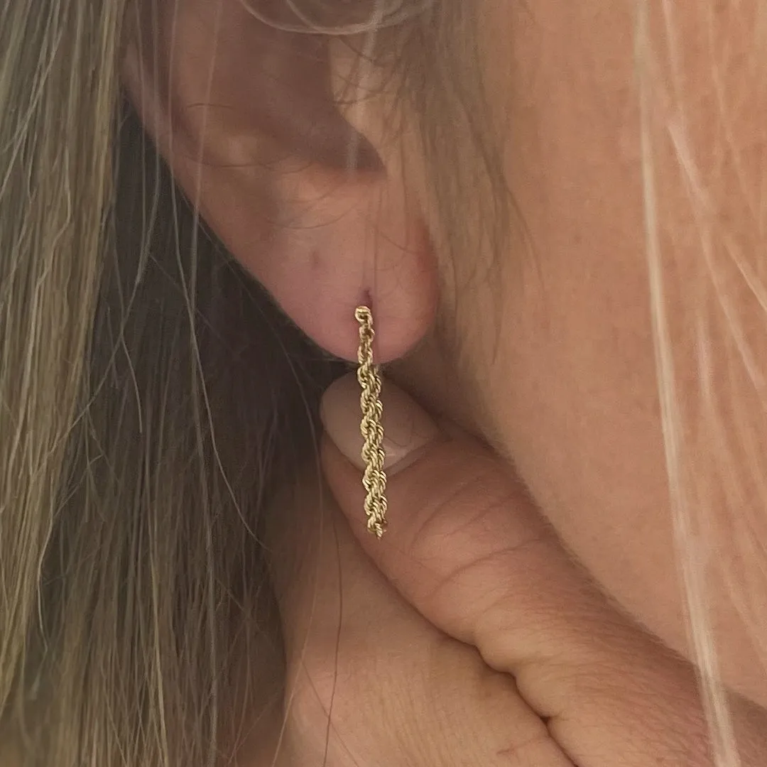 Ladies 14K Yellow Gold Earrings