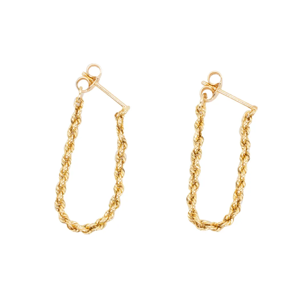 Ladies 14K Yellow Gold Earrings