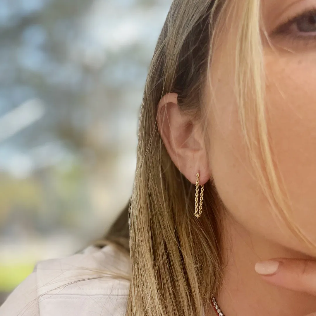 Ladies 14K Yellow Gold Earrings