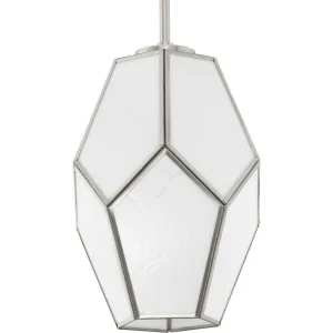 Latham Collection One-Light Brushed Nickel Contemporary Pendant