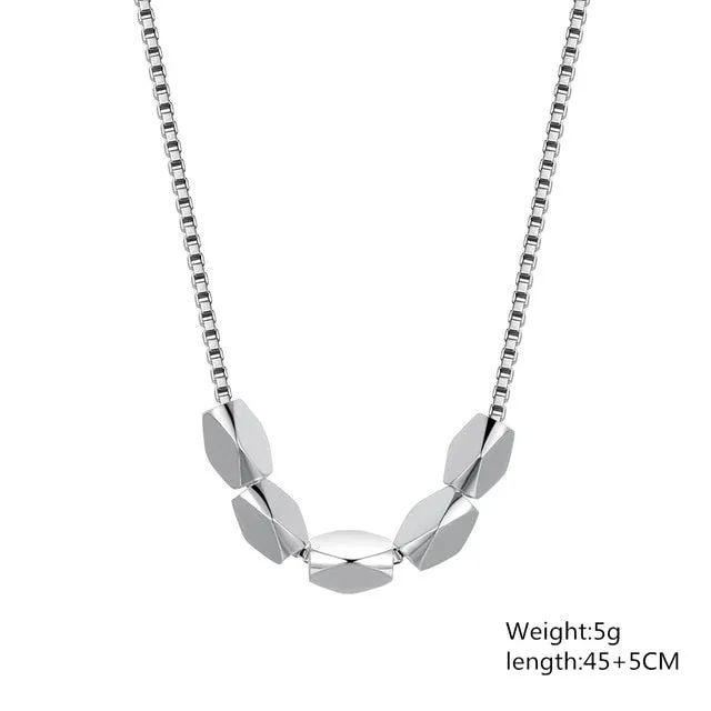 LN019 Lost Money Promotions Free shipping Beautiful fashion Elegant silver color charm chain bead pretty Necklace jewelry ,