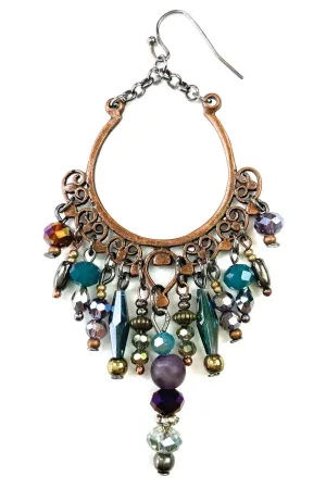 Lost And Found Aurora Collection Chandelier Earring With Beaded Dangles
