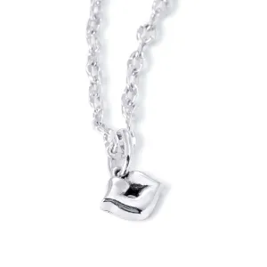 Love Lips Pendant In Sterling Silver, 21mm