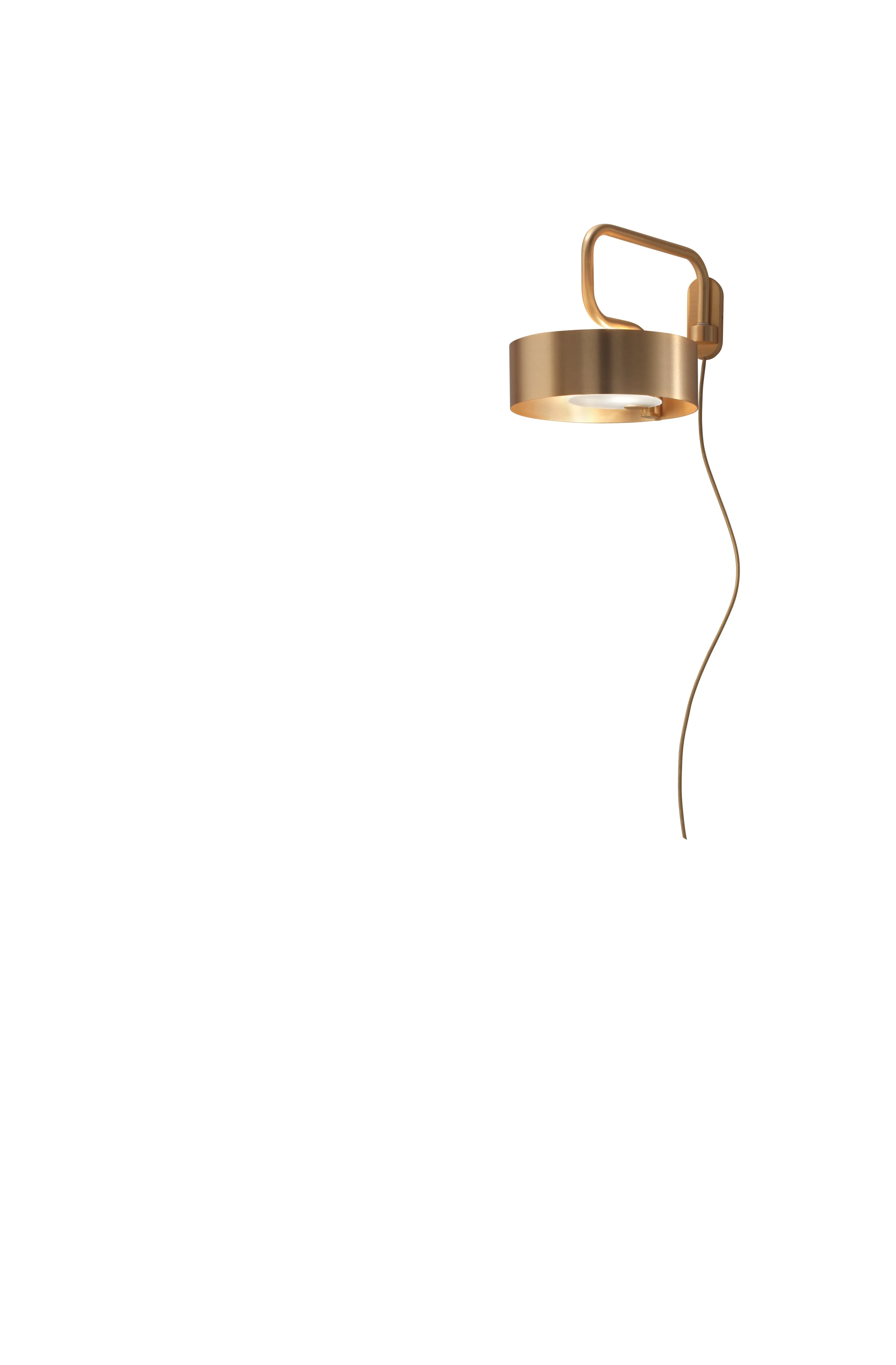 Modern Round Gold Metal Wall Light