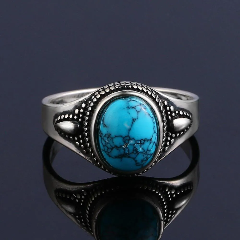 Natural Turquoise Vintage Fine Jewelry Ring