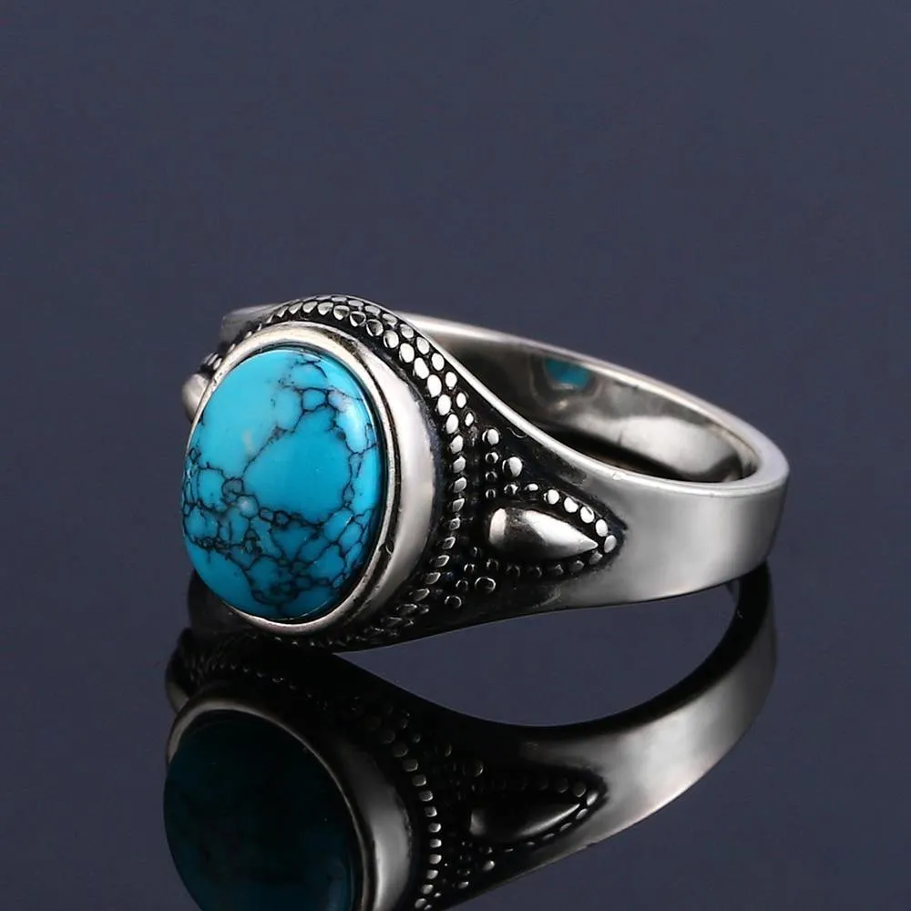 Natural Turquoise Vintage Fine Jewelry Ring