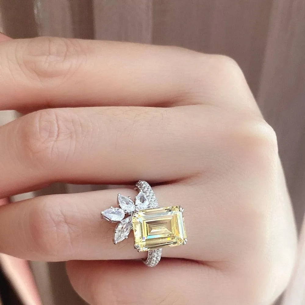 New Arrival Luxury Women AAA  Quality Cubic Zirconia Diamonds Fashion Ring