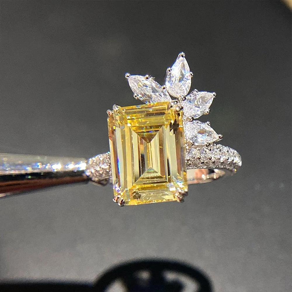 New Arrival Luxury Women AAA  Quality Cubic Zirconia Diamonds Fashion Ring
