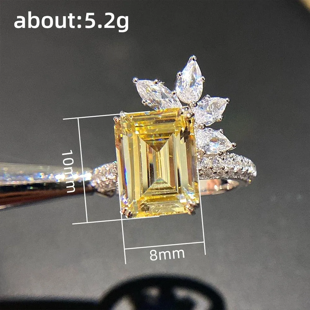New Arrival Luxury Women AAA  Quality Cubic Zirconia Diamonds Fashion Ring