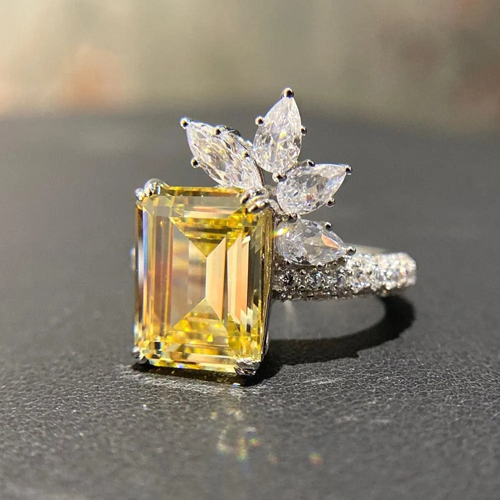 New Arrival Luxury Women AAA  Quality Cubic Zirconia Diamonds Fashion Ring