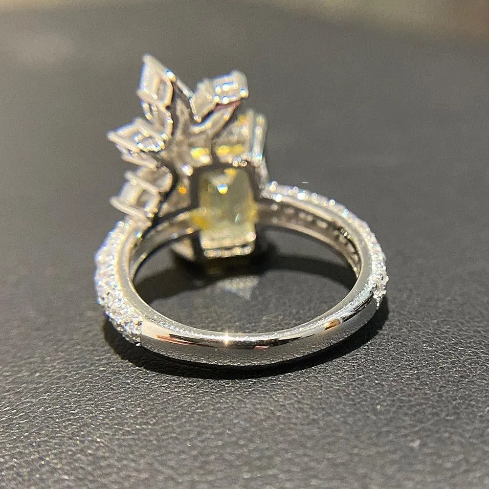 New Arrival Luxury Women AAA  Quality Cubic Zirconia Diamonds Fashion Ring