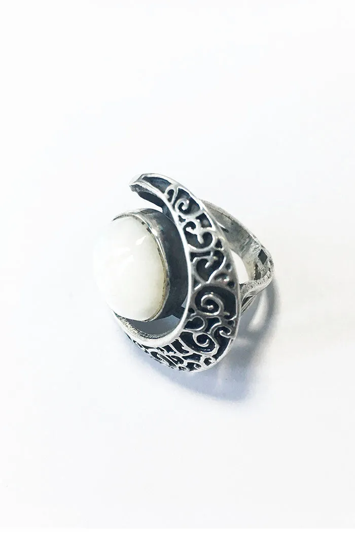 Once in a blue moon ring  – 925 Egyptian sterling Silver