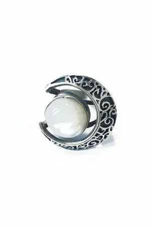 Once in a blue moon ring  – 925 Egyptian sterling Silver